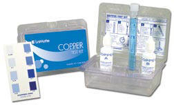 Copper test kit for pools and spas.