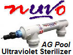 Unltravioloet (UV) sterilizers, for all ypes of residential pools and spas.