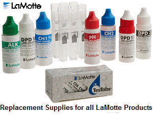 Replacement chemical and supplies for all LaMotte testing products.