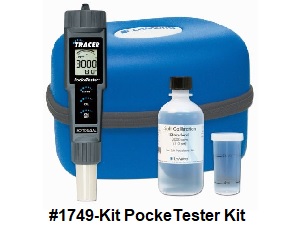 #1749 PockeTester Kit, for salt TDS and temperature.