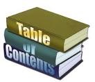 Website Table of Contents