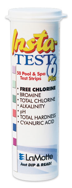 Insta-Test 6 test strips, for pools and spas.