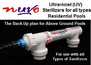 NUVO UV Sterilizer, for above ground pools.
