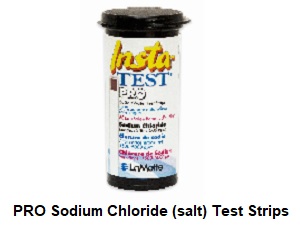 Insta-Test PRO Sodium Chloride Test Strips.